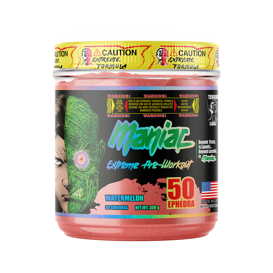 MANIAC TERROR LABZ PRE WORKOUT 30SERVS