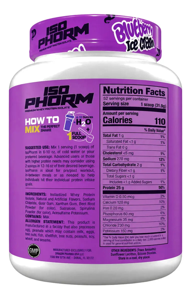 DRAGON PHARMA ISOPHORM 52 SERVICIOS 3.65LBS