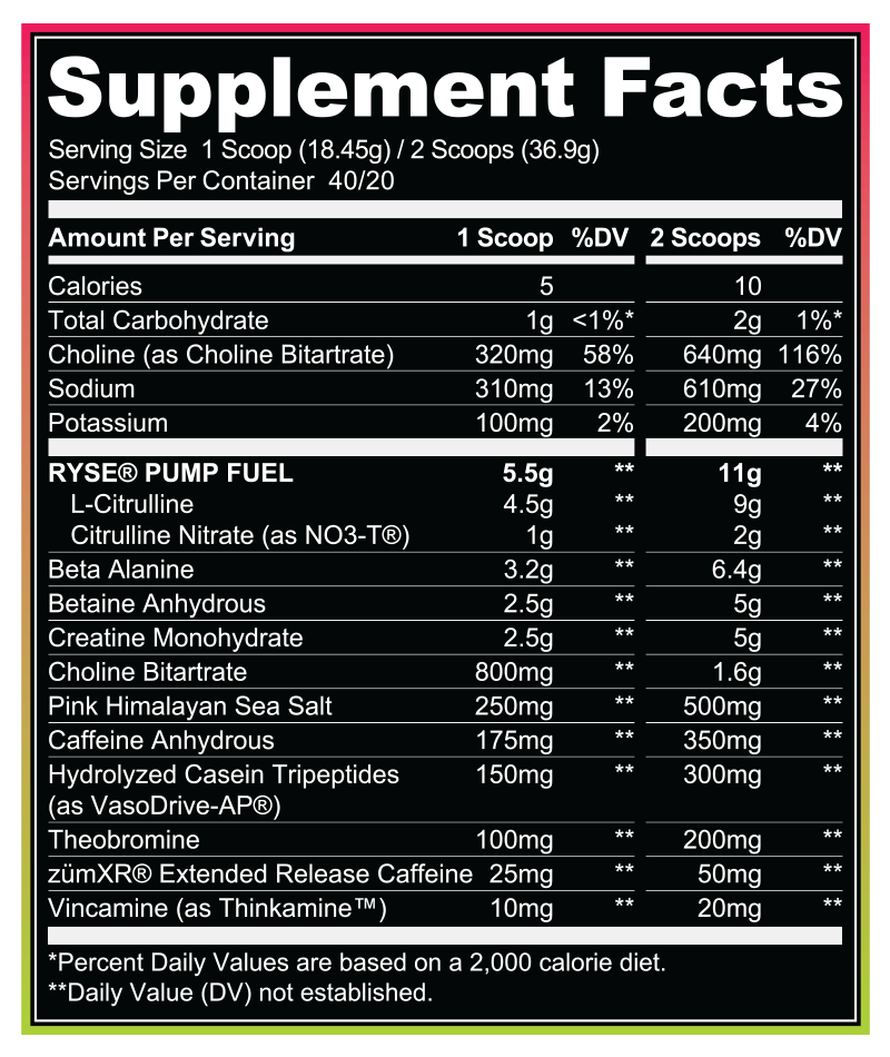 RYSE GODZILLA PRE-WORKOUT